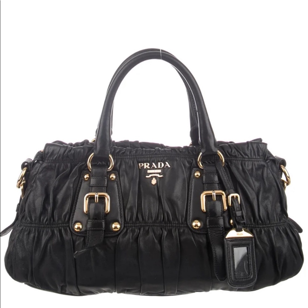 Authentic💖Prada Nappa Gaufre Handle Bag - Picture 6 of 10